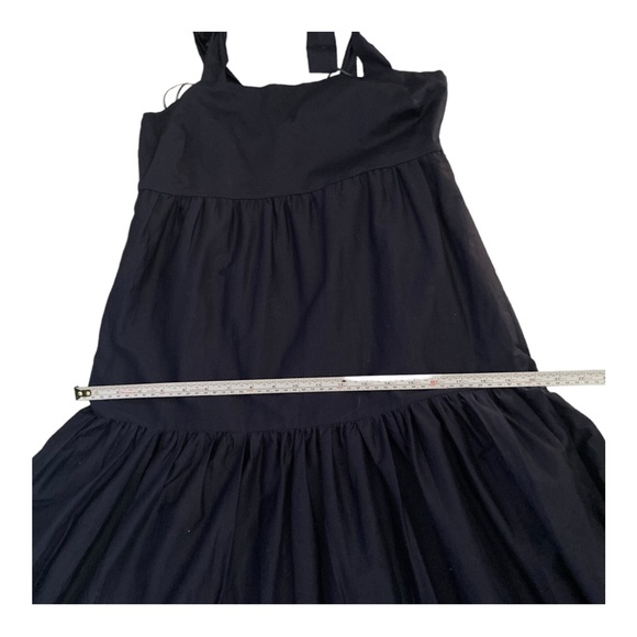 NWT JASON WU Navy  Tiered Shoulder Tie Maxi Dress Embroidered  Size S - Picture 8 of 16